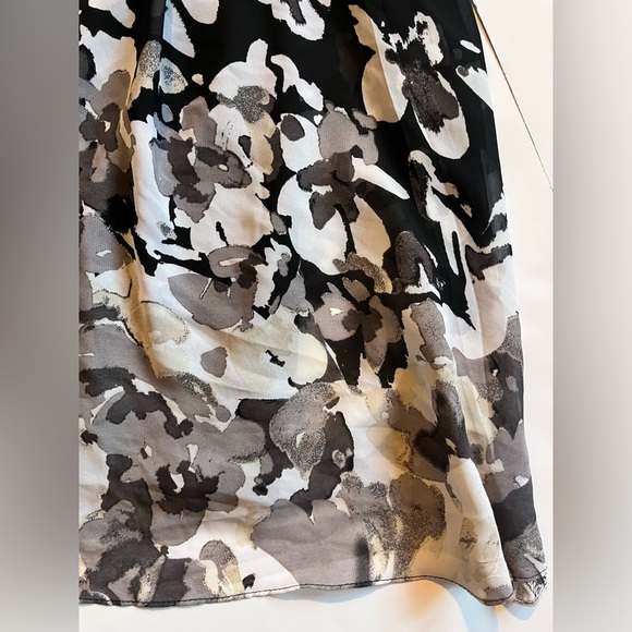 INC International Concepts Floral Halter Dress in Black and White Women’s Sz 10 - Picture 2 of 14